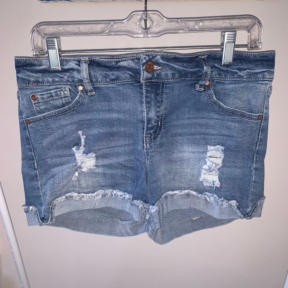 Ripped Jean Shorts